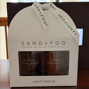 SAND + FOG Vanilla Sandalwood Hand Soap & Lotion Set